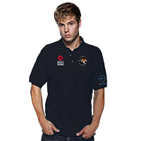 Anagi embroidered polo shirts for work or leisure